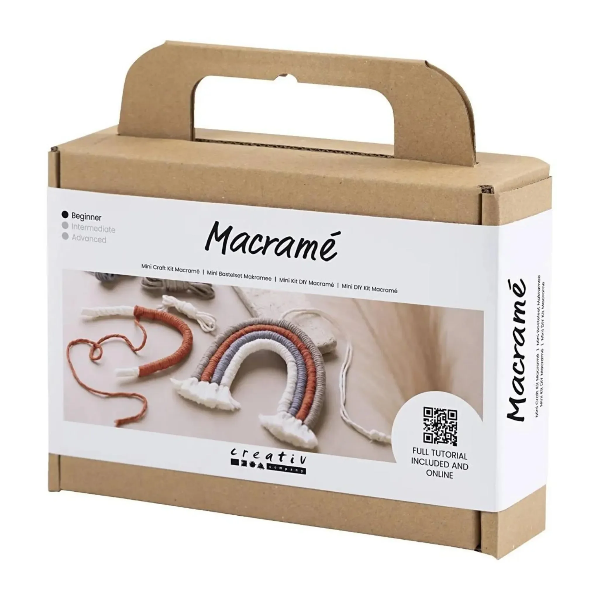 Makramee Bastelset Regenbogen – DIY Wanddekoration
